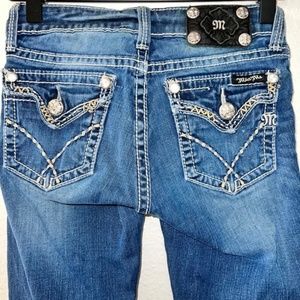 MISS ME Girls Size 10 - Dark Wash Denim